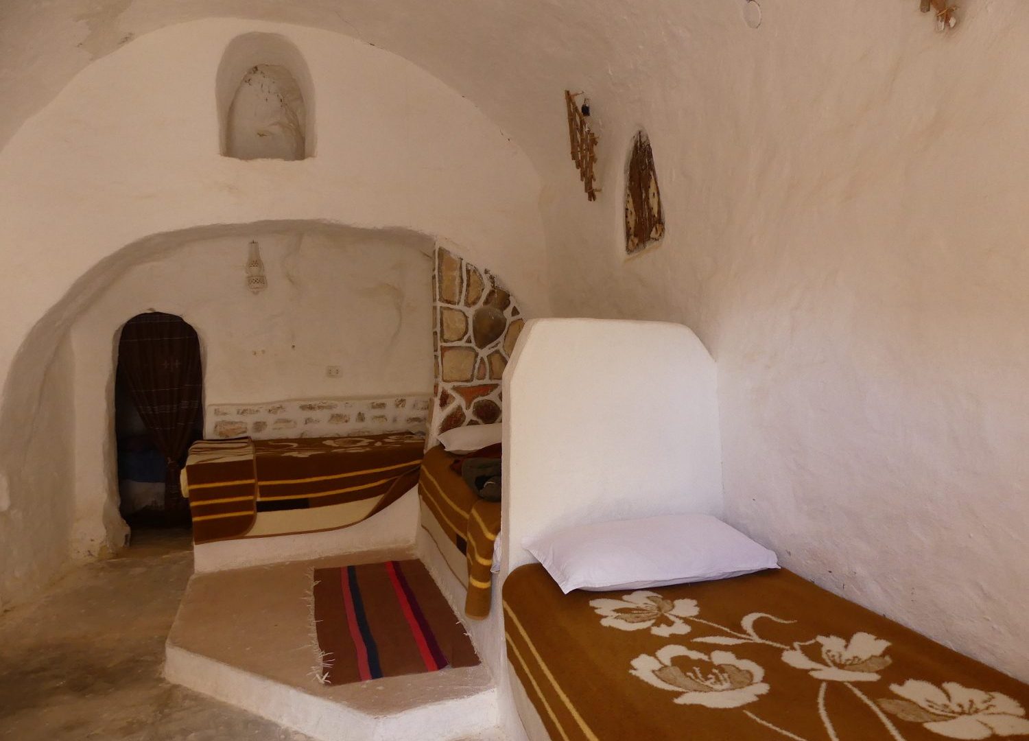 Nuit dans une chambre troglodyte